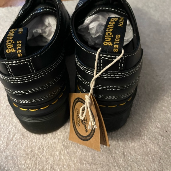 Dr. Martens Black Boots with Yellow Stitching - Picture 2 of 6